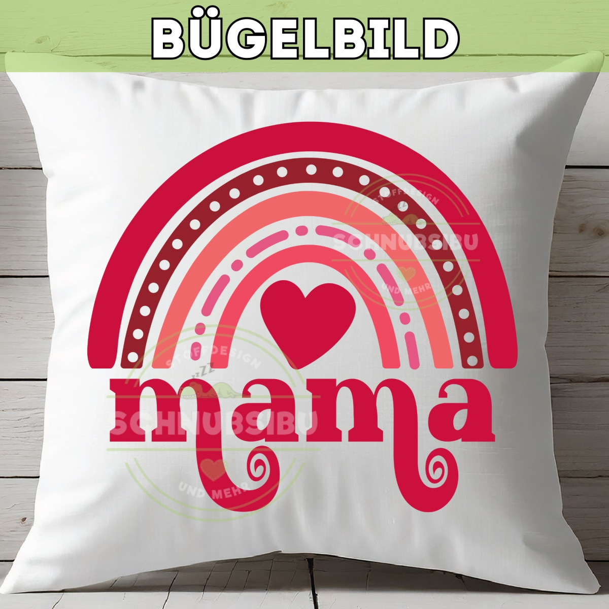 Bügelbild Muttertag - Mama Min